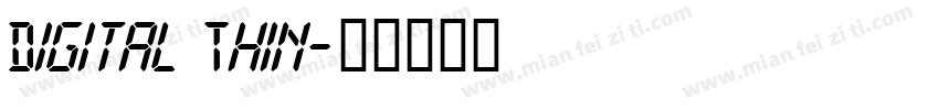 Digital Thin字体转换